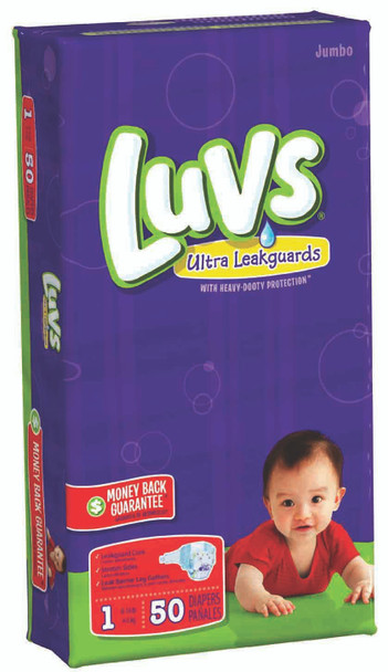 Luvs Convenience Pack Diapers 48ct Size 1 8-14 lb