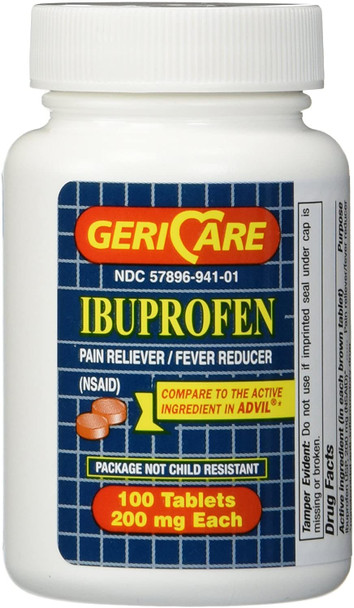 Geri Care IBUPROFEN Pain Relief - 100 Count