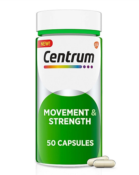 Centrum Movement and Strength Dietary Supplement Capsules - 50 ct