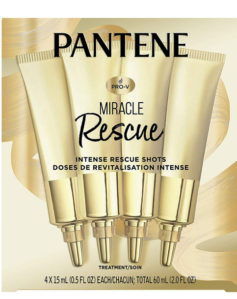 Pantene Miracle Rescue Intense Rescue Shots .5 fl oz each - 4 ct