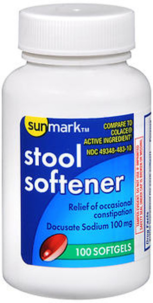 Sunmark Stool Softener Softgels - 100 ct