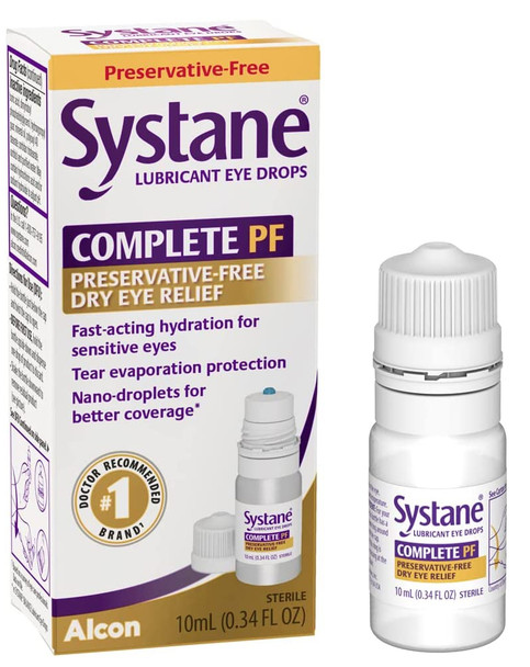 Systane Complete PF Lubricant Eye Drops - .34 oz