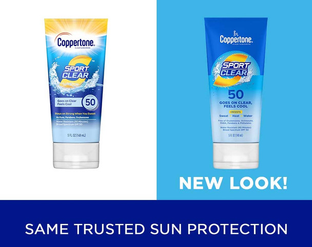 Coppertone SPF 50 Sport Clear Sunscreen - 5 oz