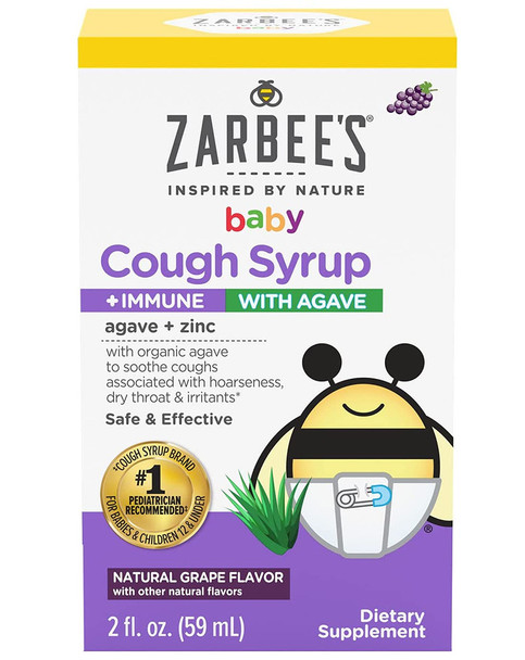 Zarbee's Naturals Baby Cough Syrup Natural Grape Flavor - 2 oz