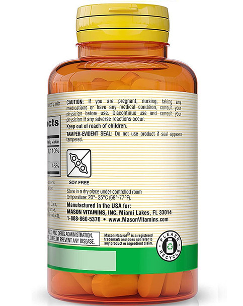 Mason Natural C 1000 mg with Rose Hips & Zinc Caplets - 100 ct