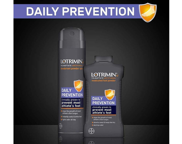 Lotrimin AF Tolnaftate Antifungal Deodorant Powder Spray - 5.6 oz