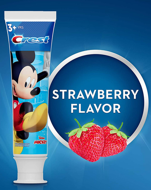 Crest Kids Fluoride Anticavity Toothpaste Mickey Mouse Strawberry - 4.2 oz