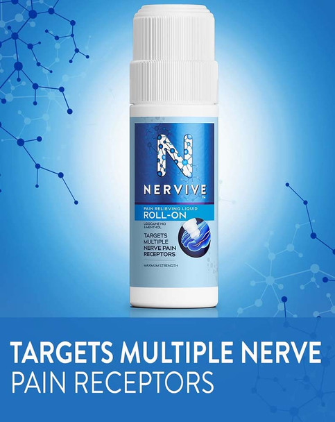 Nervive Pain Relieving Liquid Roll-On - 2.5 oz
