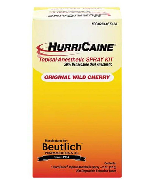 Hurricaine Topical Anesthetic Spray Original Wild Cherry - 2 oz