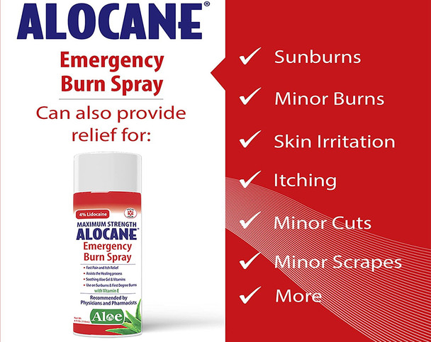 Alocane Maximum Strength Emergency Burn Spray - 3.5 oz