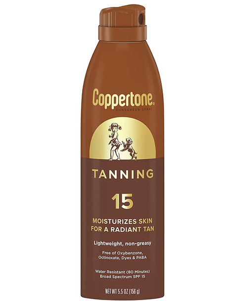Coppertone Tanning SPF 15 Sunscreen Spray - 5.5 oz