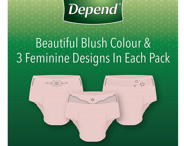 Depend Fit-Flex Underwear for Women Maximum Absorbency Size XL - 2 pks of 26