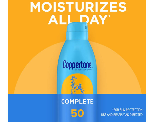 Coppertone Sunscreen Spray Complete SPF 50 - 5.5 oz