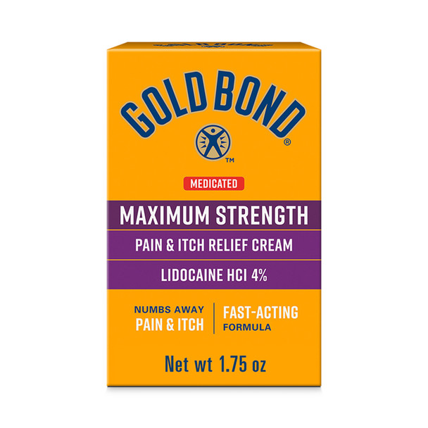 Gold Bond Medicated Pain & Itch Relief Cream Maximum Strength - 1.7 oz