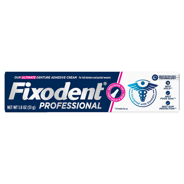 Fixodent Professional Denture Cream - 1.8 oz