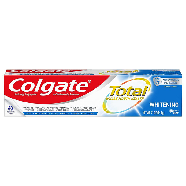 Colgate Total Whitening Toothpaste Gel - 5.1 oz