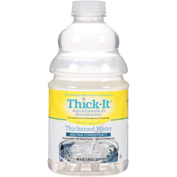 Thick-It, AquaCare H2O Beverage Thickened Water, Nectar Consistency - 46 oz