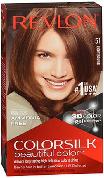 Revlon Colorsilk Hair Color, 51 Light Brown - 1 ea