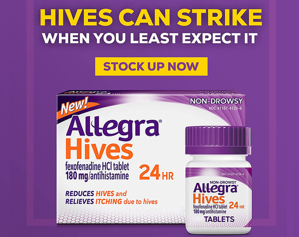 Allegra Hives Fexofenadine HCl Tablets - 30 ct