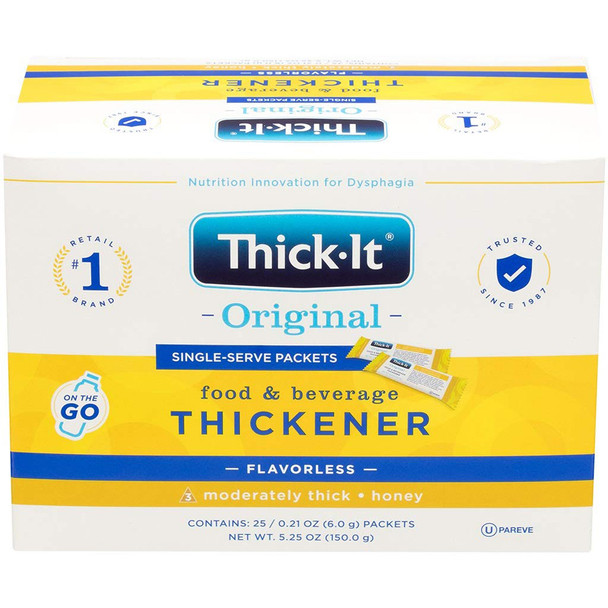 Thick-It Original Food and Beverage Thickener, Flavorless Moderately Thick Honey - 200 ct