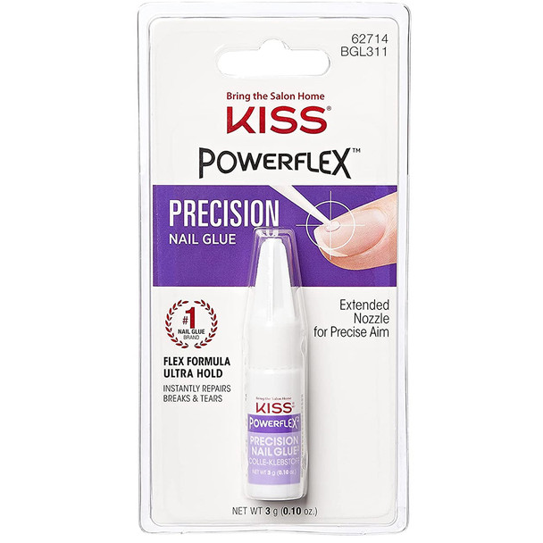 Kiss, Powerflex-Precision Glue, 0.11 Fluid Ounce - 1 ct