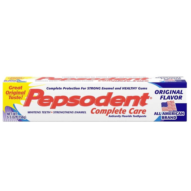 Pepsodent Complete Care Anticavity Fluoride Toothpaste Original Flavor - 6 oz
