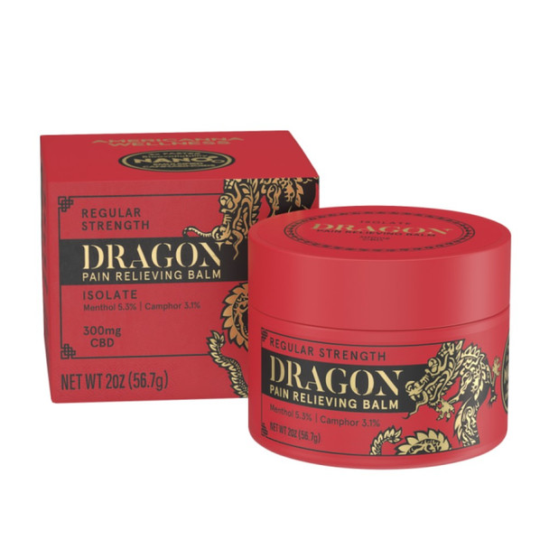 Dragon Pain Relieving Balm Jar, Regular Strength, Isolate - 2 oz