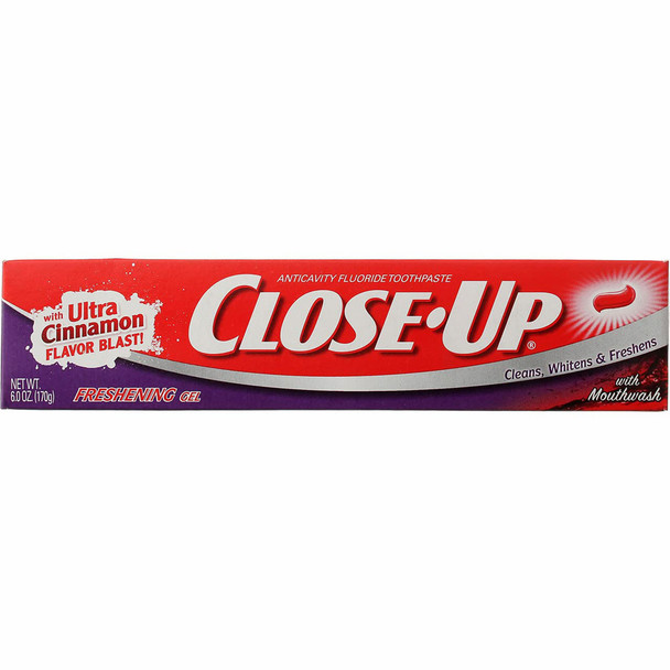 Close-Up Anticavity Fluoride Toothpaste Gel Cinnamon - 6 oz