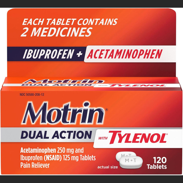 Motrin Dual Action with Tylenol - 120 ct