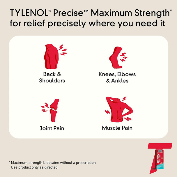 Tylenol Precise Cooling Pain Relief Cream, Max Strength - 4 oz