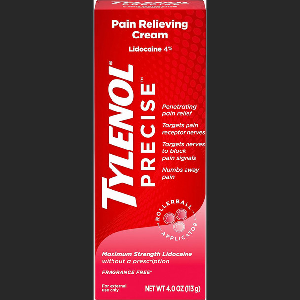 Tylenol Maxium Strength 4% Lidocaine Pain Relief Cream - 4 oz