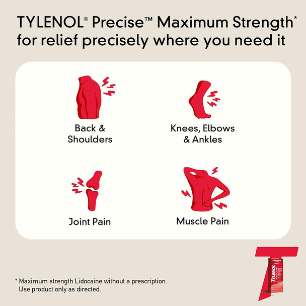 Tylenol Maxium Strength 4% Lidocaine Pain Relief Cream - 4 oz