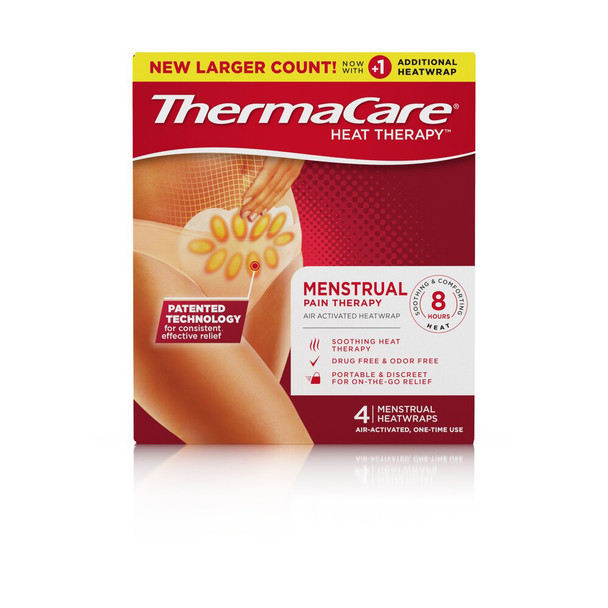Thermacare Heatwraps Menstrual Pain Therapy - 4 ct