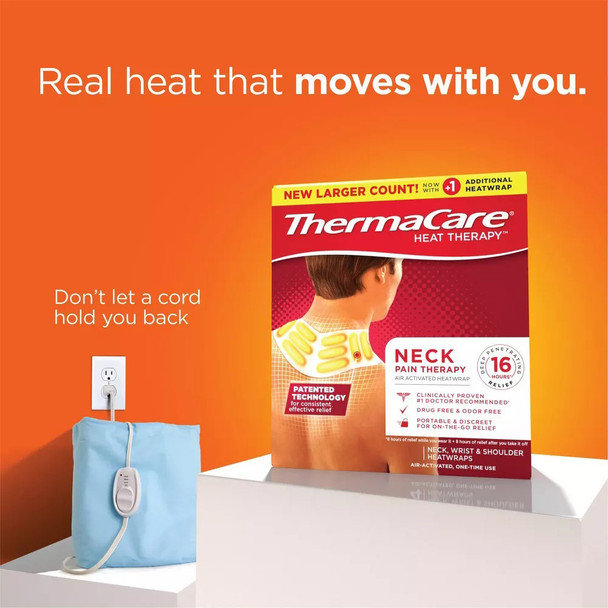 Thermacare Heatwraps Neck Pain Therapy - 4 ct