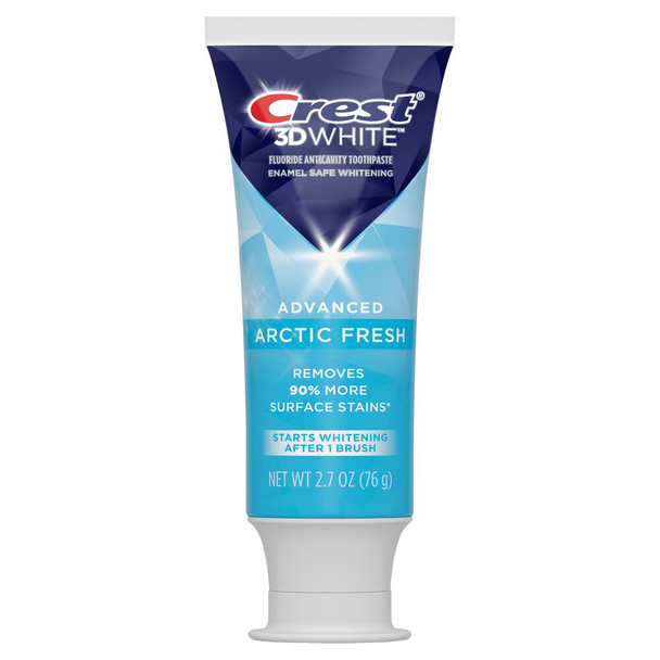 Crest 3D White Fluoride Toothpaste, Artic Fresh - 2.7 oz