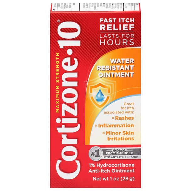 Cortizone-10 Water Resistant Anti-Itch Ointment - 1 oz