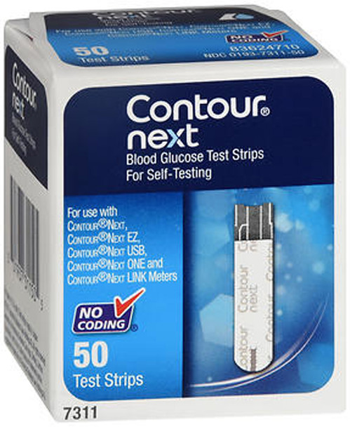 Contour Next Blood Glucose Test Strips - 50 Strips