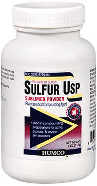 Humco Sulfur USP Sublimed Powder - 4 oz