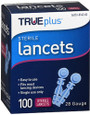 TruePlus Sterile Lancets, 28 Guage - 100 ct