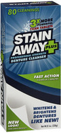 Stain Away Plus Professional Strength Denture Cleanser Powder - 8.1 oz