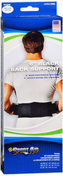 Sport Aid 6 inch Black Back Support Medium to Large - 1 ea.