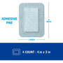 3M Nexcare Adhesive Pads Sensitive Skin 3X4\"- 4 pads