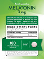 Nature's Truth Melatonin 3 mg Fast Dissolve Tabs Natural Berry Flavor - 180 ct