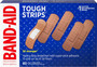 Band-Aid Tough Strips Adhesive Bandages All One Size - 60 ct