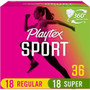 Playtex Sport Tampons with Plastic Applicators Unscented Multi-Pack - 36 ct