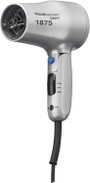 Travel Size Folding Hair Dryer, Silver - 1875W