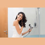 Travel Size Folding Hair Dryer, Silver - 1875W