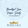 Royal Lace Foil Lace Round Doilies, Gold, 10\" - 8 ct