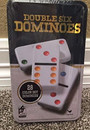 Color Dot Double 6 Dominoes In A Tin - 1 Pkg