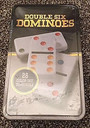 Color Dot Double 6 Dominoes In A Tin - 1 Pkg